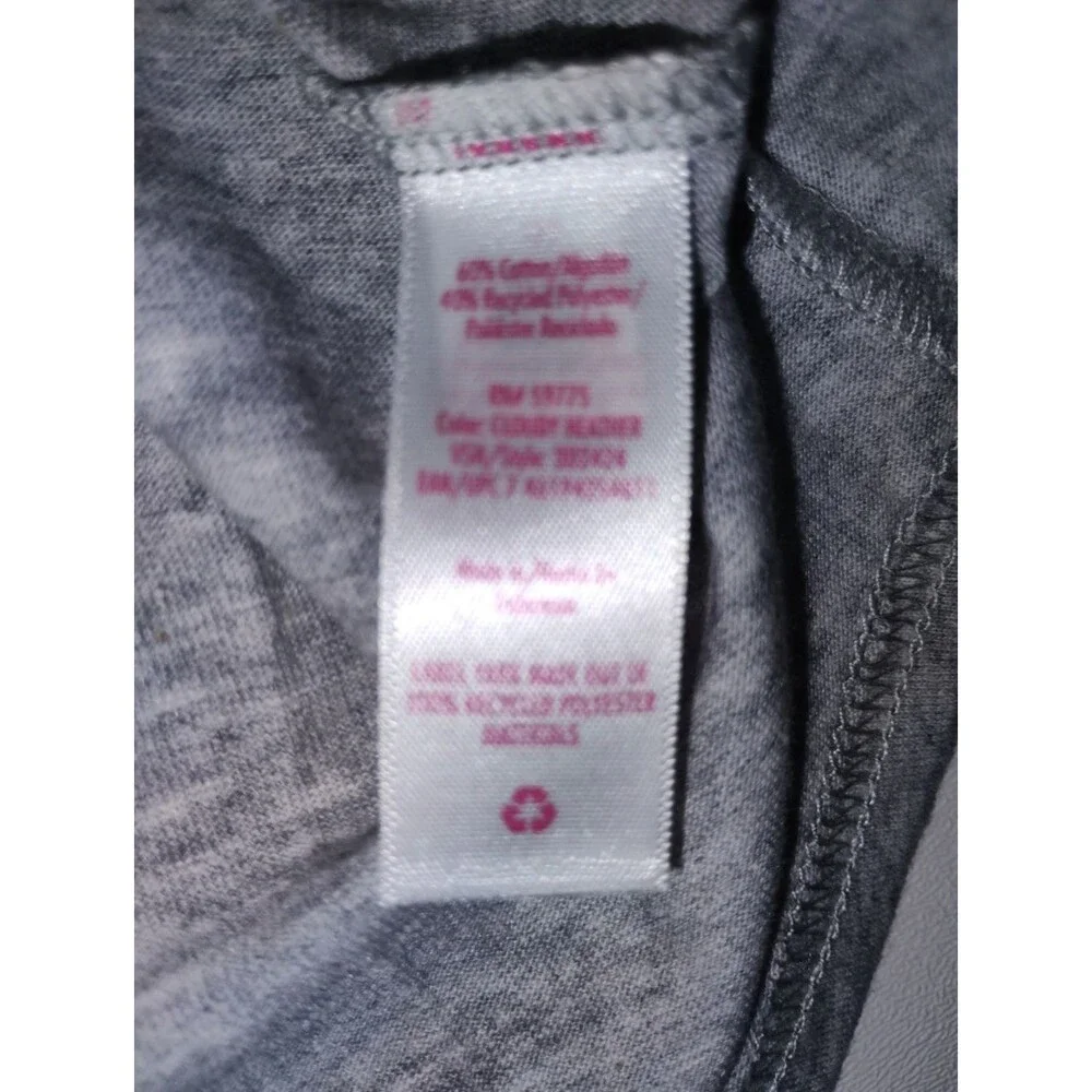 Justice Girls Grey Tank with Neon Lime Trim and Rainbow Logo New Size M 10